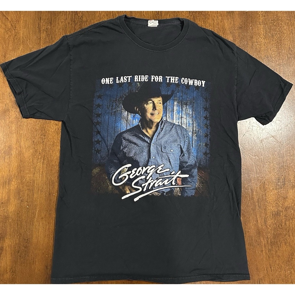 2021 George Strait Eric Church Concert Tour Shirt Medium One Last Ride Country